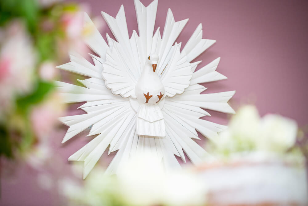 decoração de batizado simples feminino