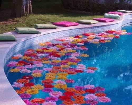 ideias criativas decoração bexiga piscina