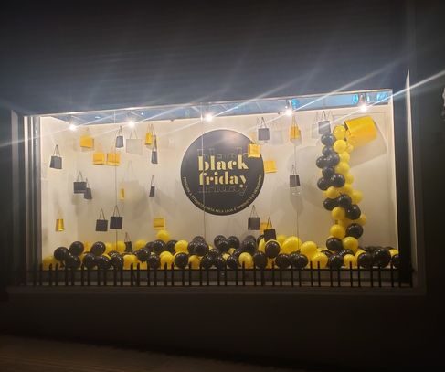 decoração de black friday