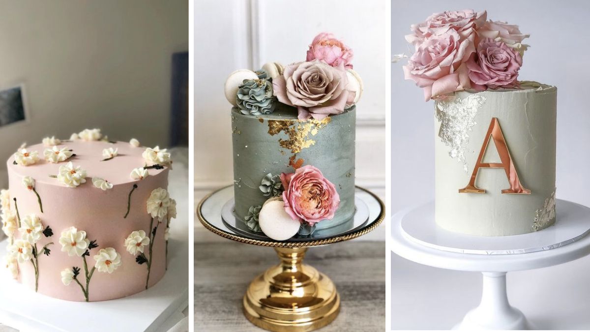 decoração de bolo com chantilly