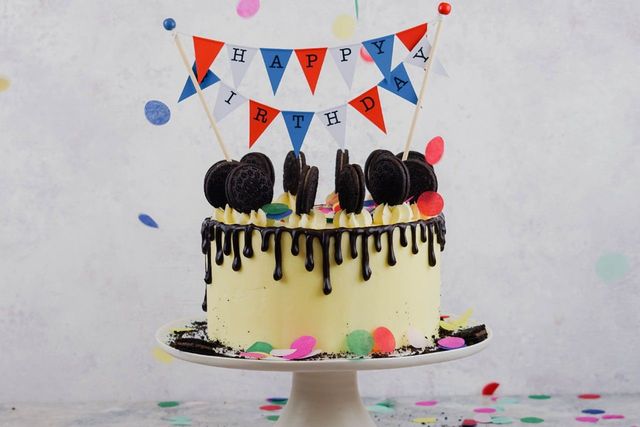 decoração de bolo de aniversário