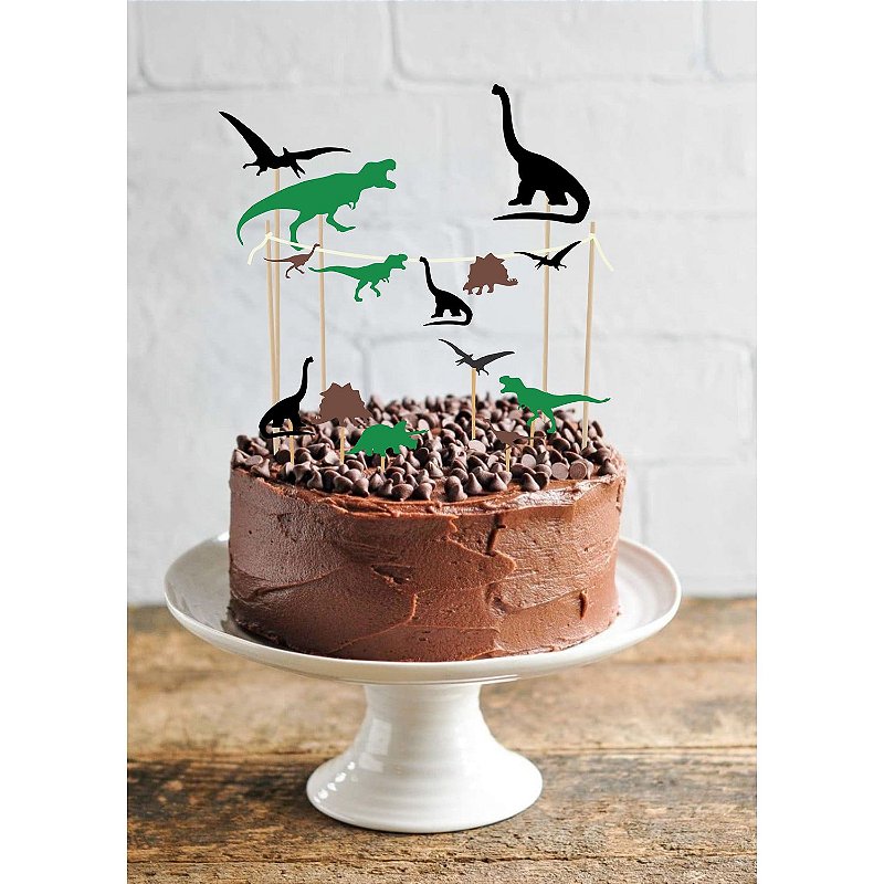 ideias decoração bolo dinossauro criativas