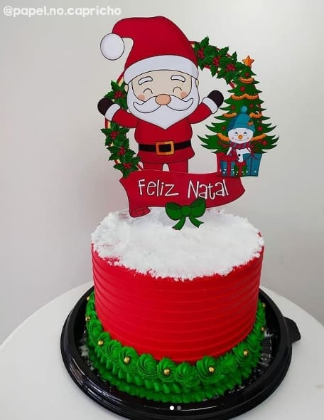 como fazer arvore casquinha bolo natal