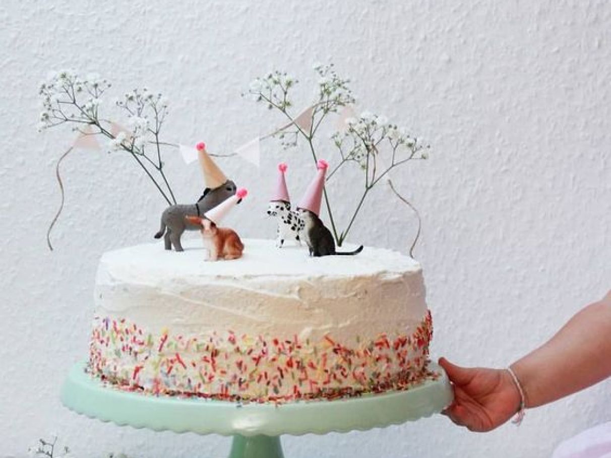 decoração de bolo simples