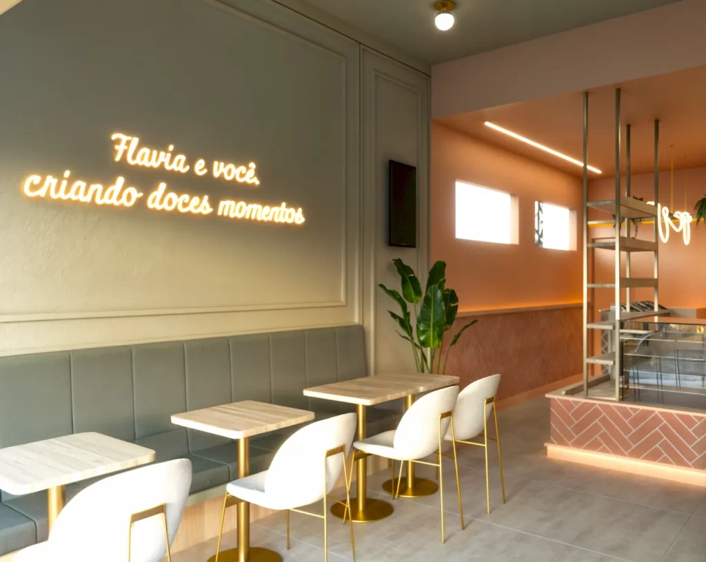 ideias criativas decoração cafeteria pequena