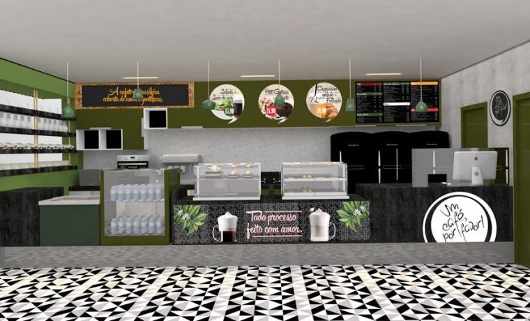 custo decoração cafeteria pequena barata
