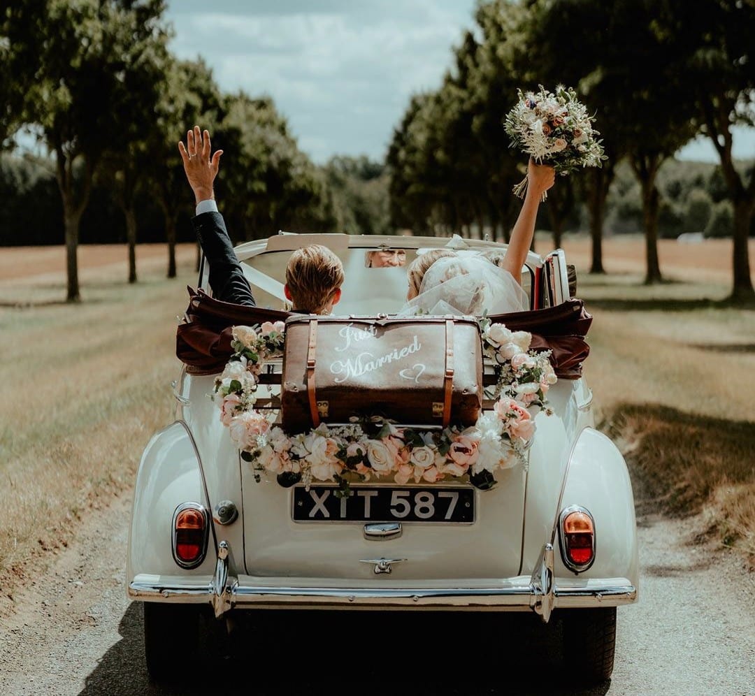 ideias decoração carro noiva criativas