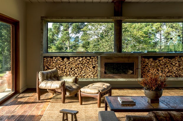 decoração rústica vs moderna casa de sítio