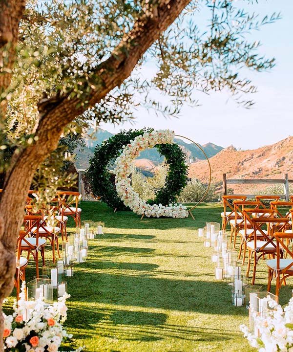 decoração de casamento ao ar livre
