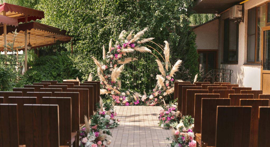 decoração de casamento ao ar livre