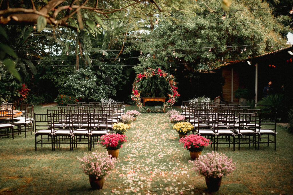 decoração de casamento ao ar livre