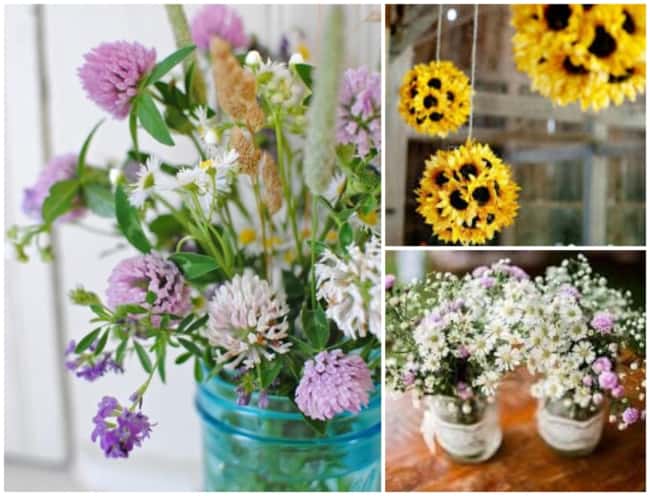 quanto custa decoração de casamento com flores do campo