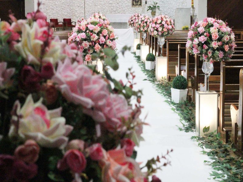 decoração de casamento igreja