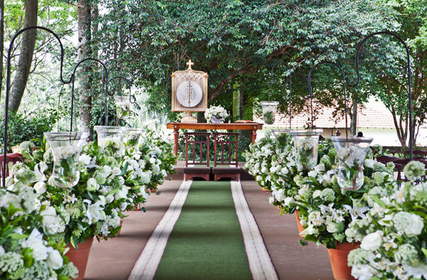 ideias decoração casamento verde