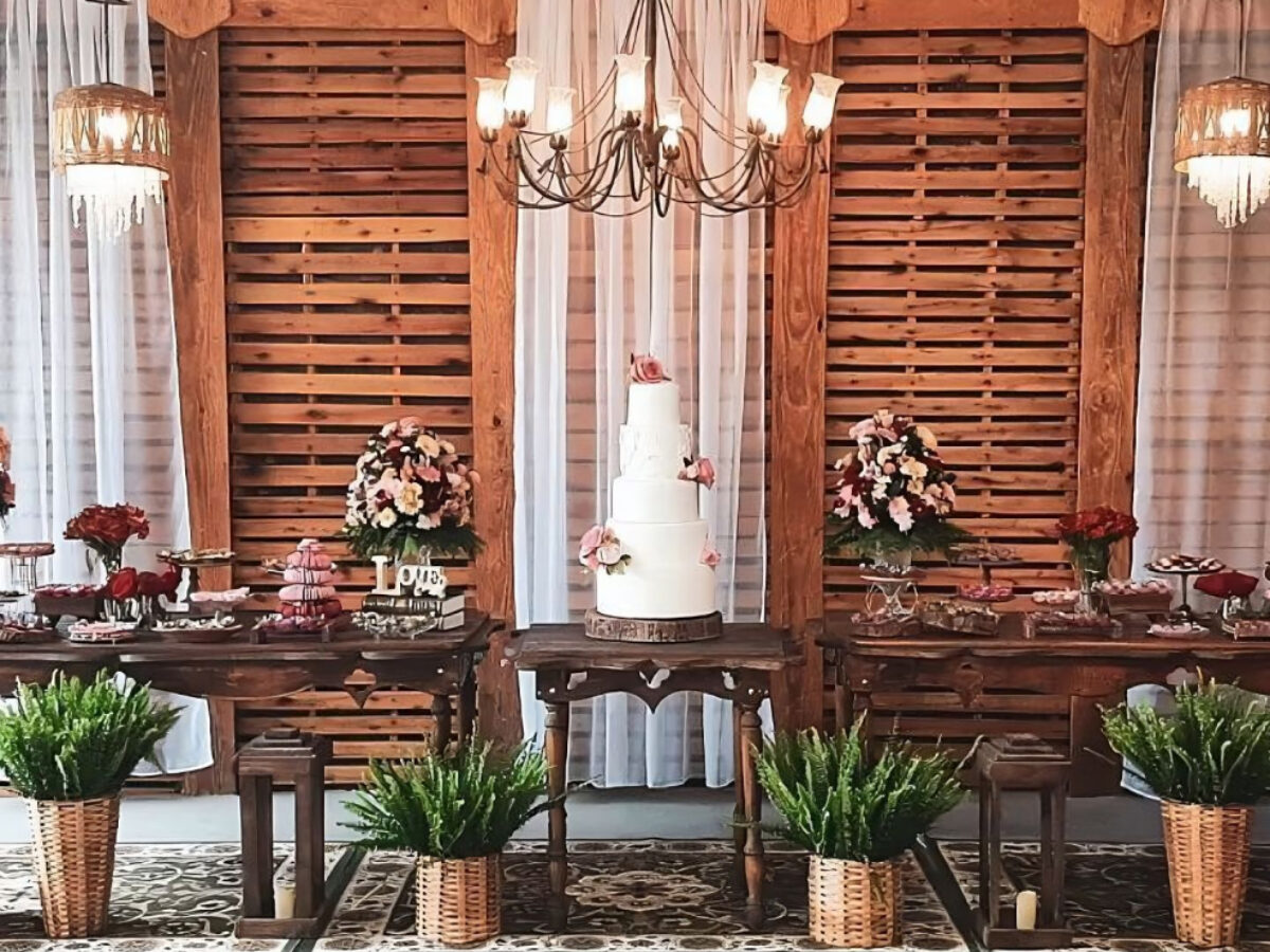 decoração de casamento rustico