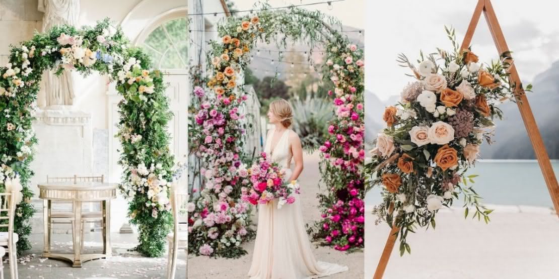 decoração de casamento simples com flores