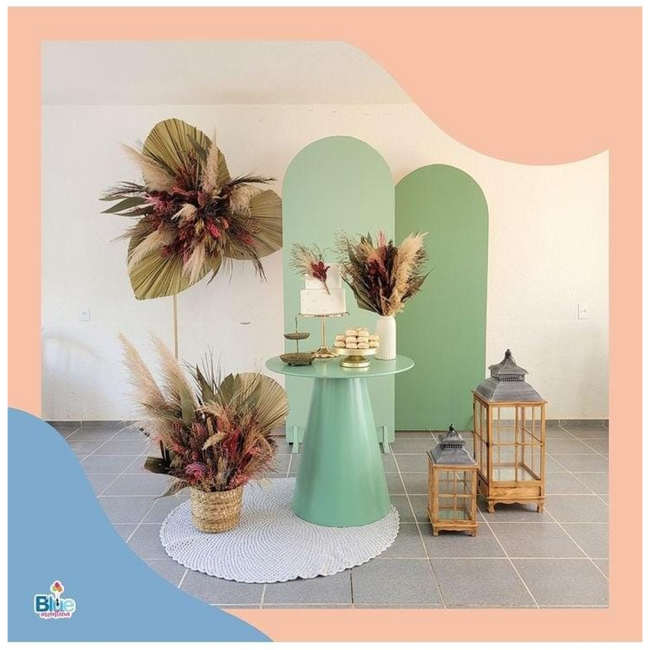 decoração de casamento verde simples