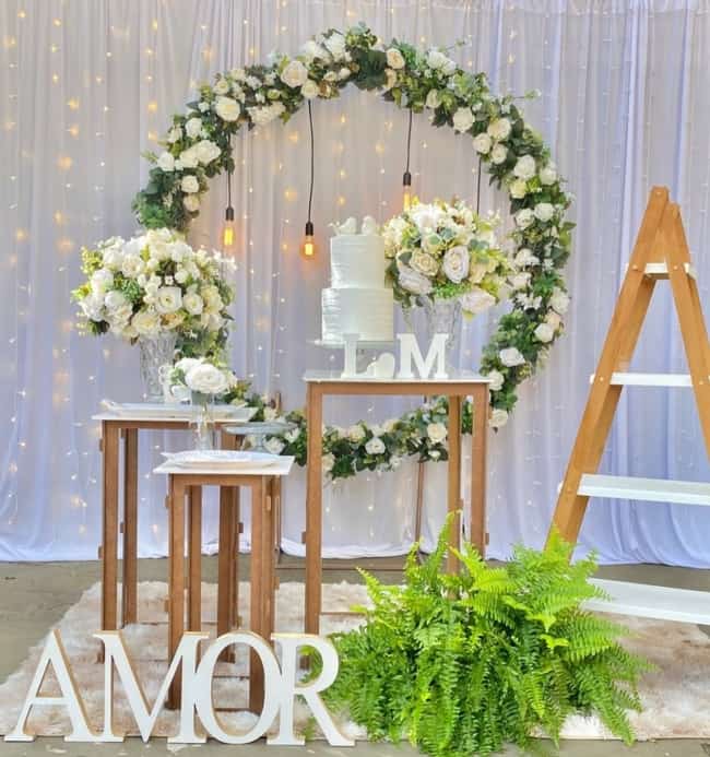 tipos de folhagens para decoração de casamento verde simples
