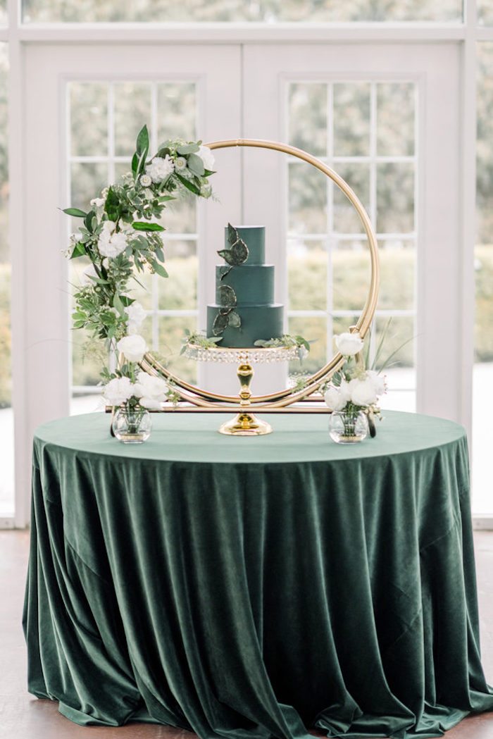 decoração de casamento verde simples