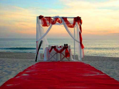 decoração casamento vermelho dourado vs marsala dourado