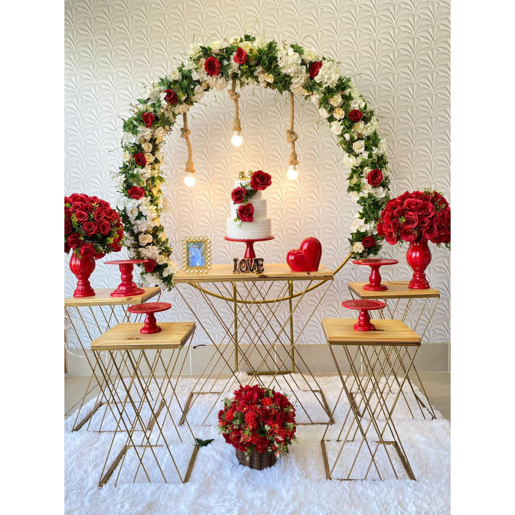 evitar erros decoração casamento vermelho dourado