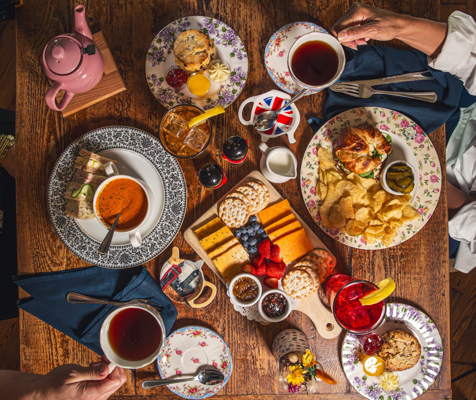 decoração de chá da tarde simples