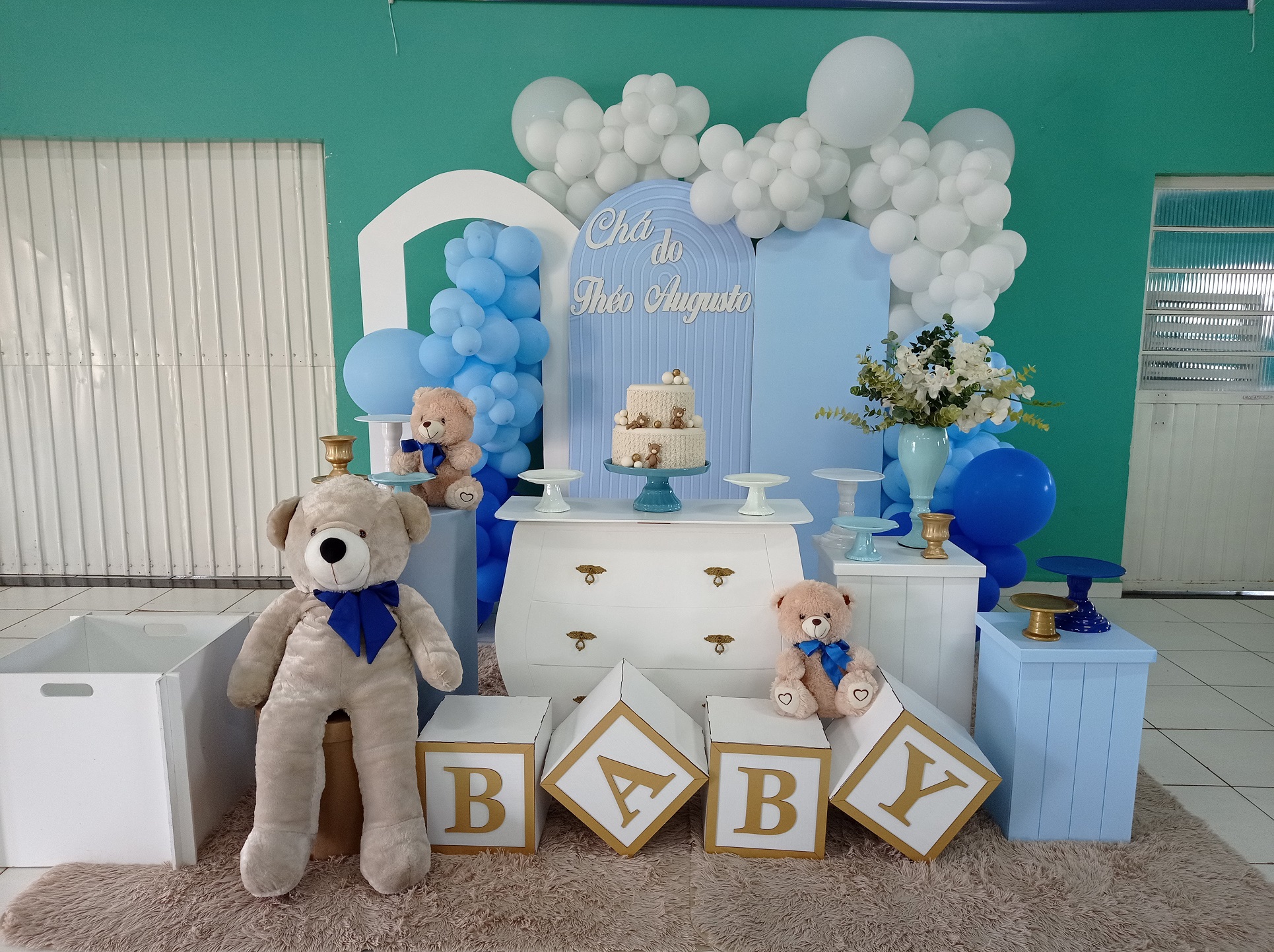 5 Temas Criativos para Chá de Bebê Azul e Branco