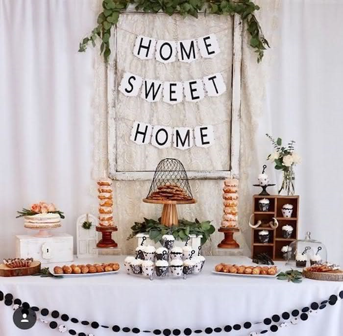 decoração de cha de casa nova