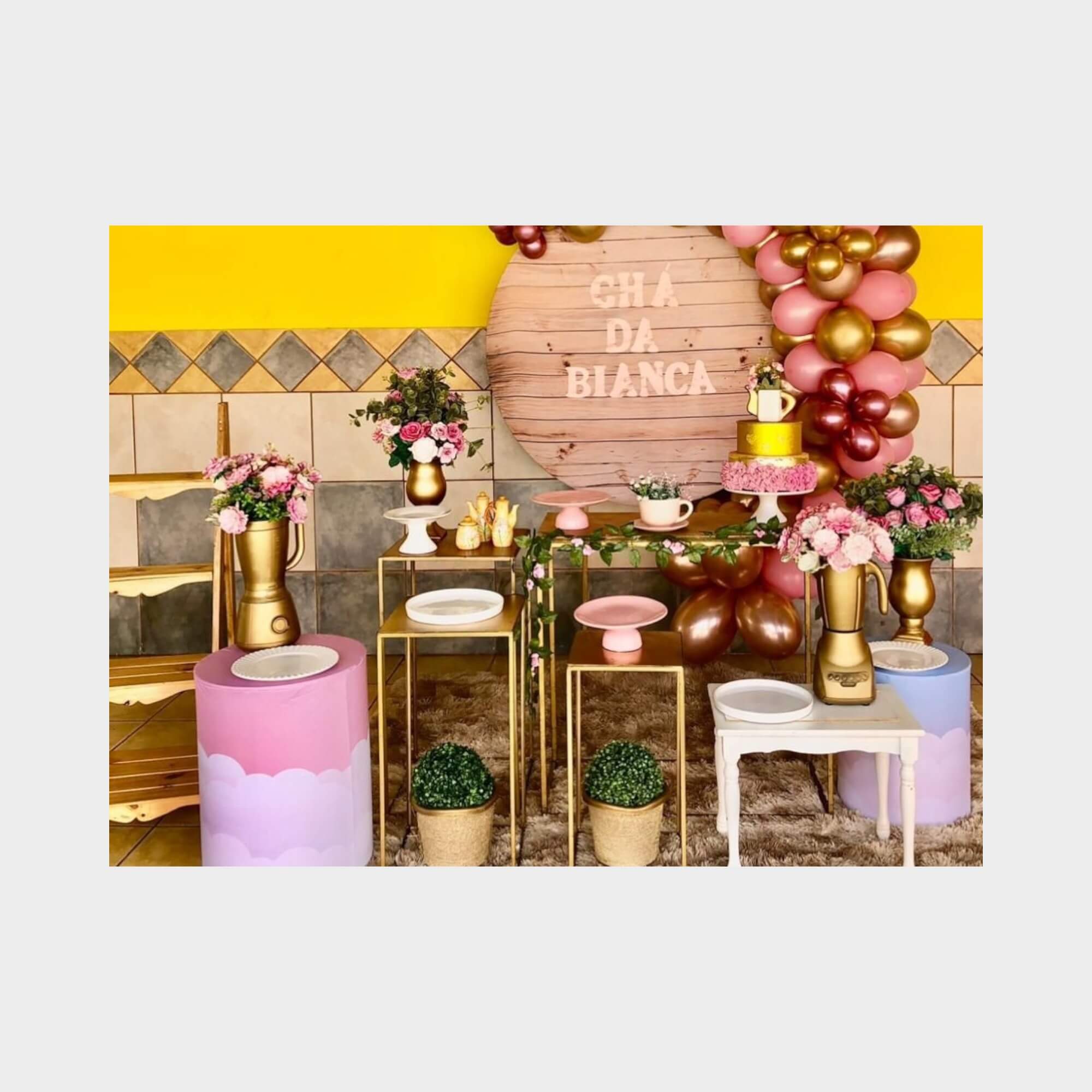 decoração de chá de cozinha