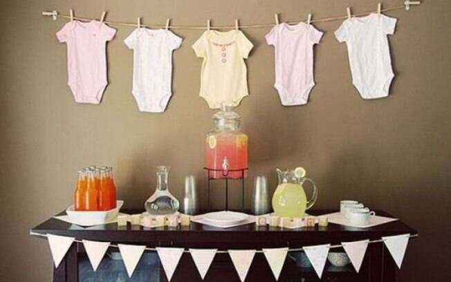 decoração de chá de fralda