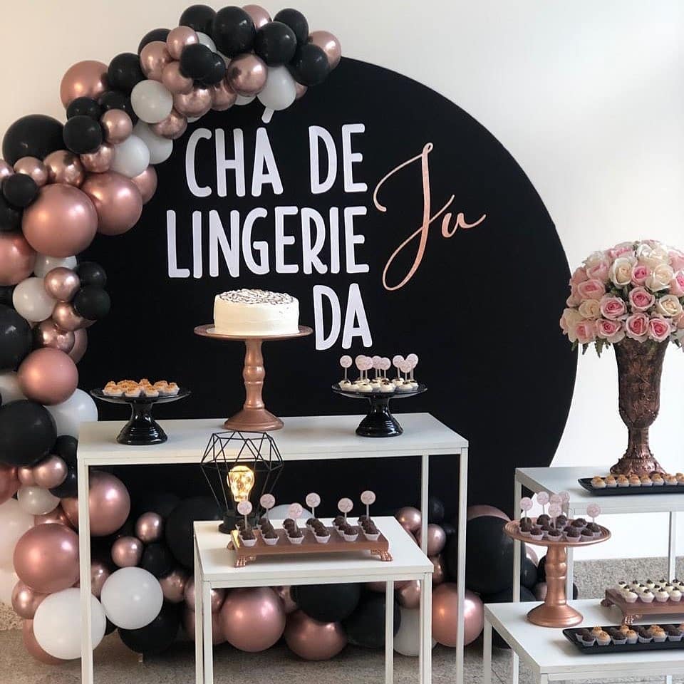 decoração de chá de lingerie