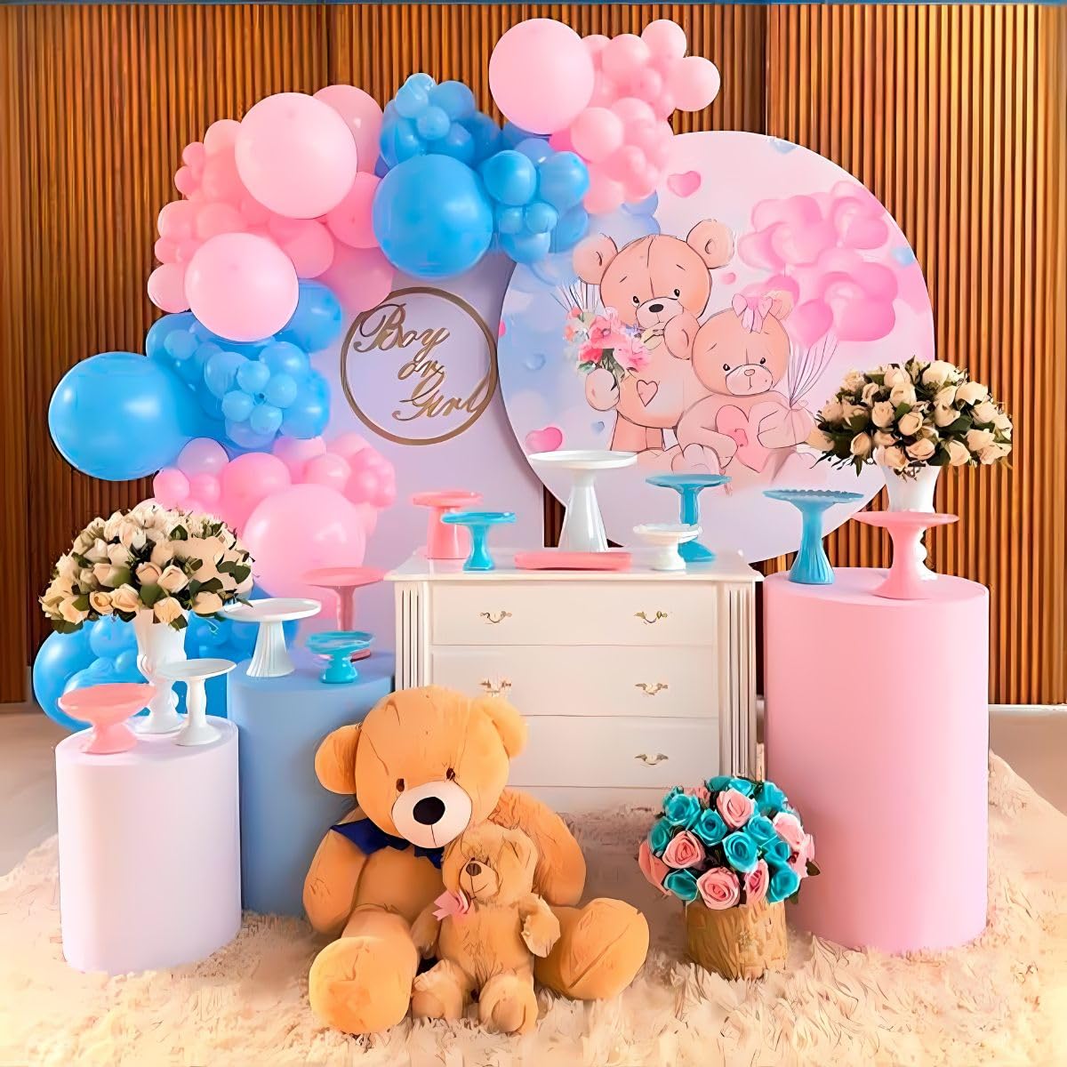 decoração de chá revelação simples