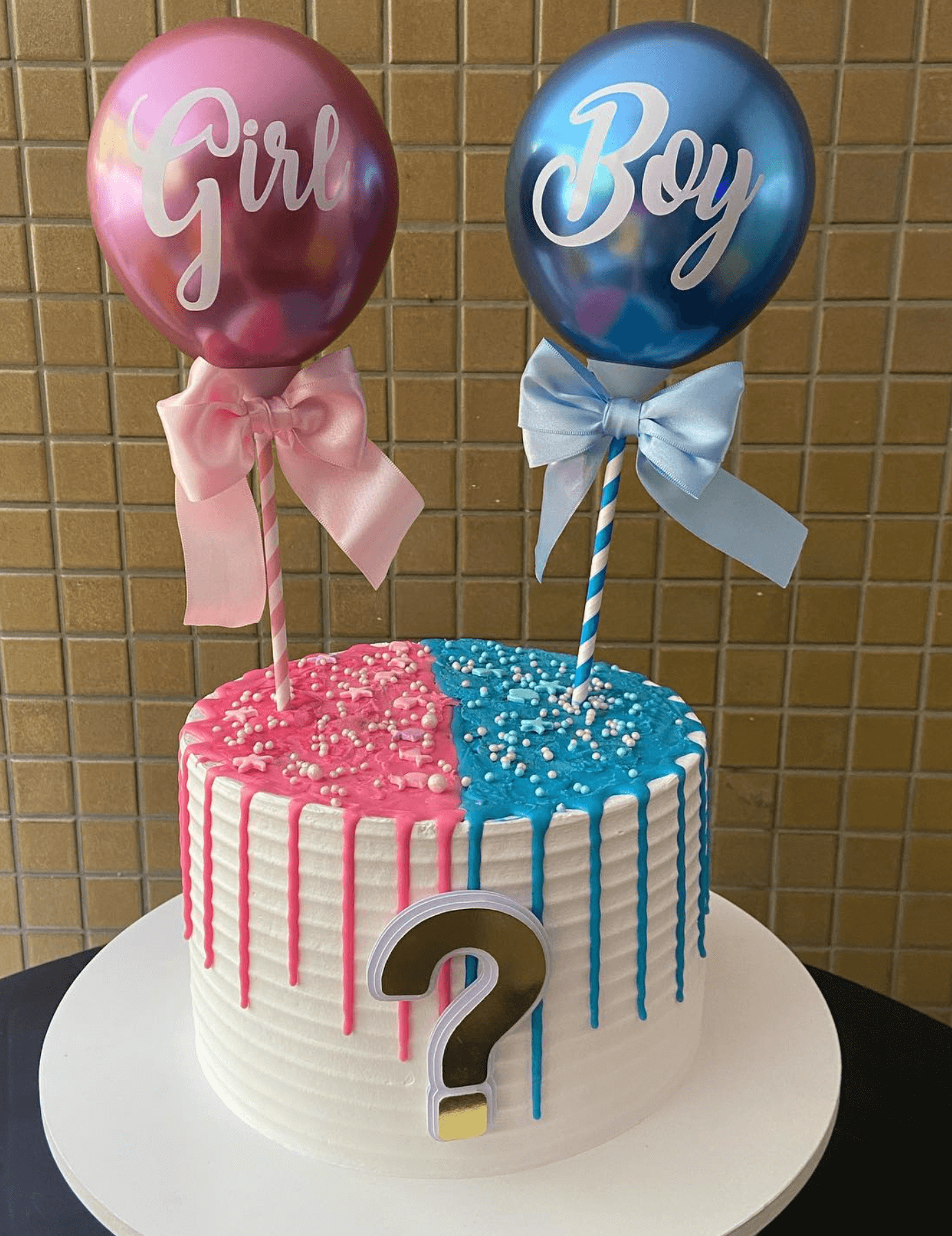 decoração de chá revelação simples