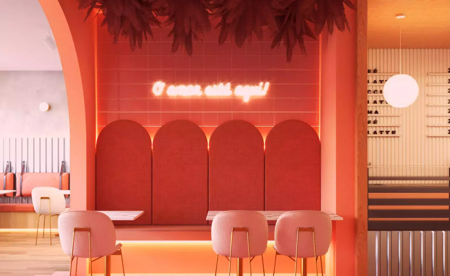 decoração de confeitaria pequena simples