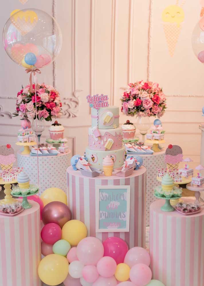 decoração de confeitaria pequena simples