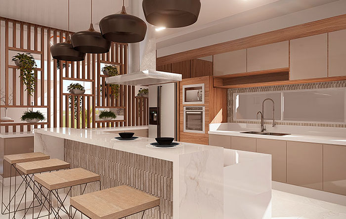 balcão de granito ou madeira para cozinha qual escolher