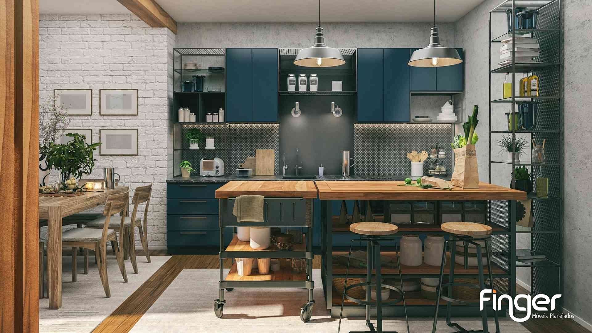 cozinha industrial ou rústica qual escolher