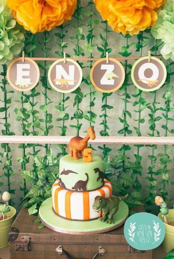 decoração de dinossauro