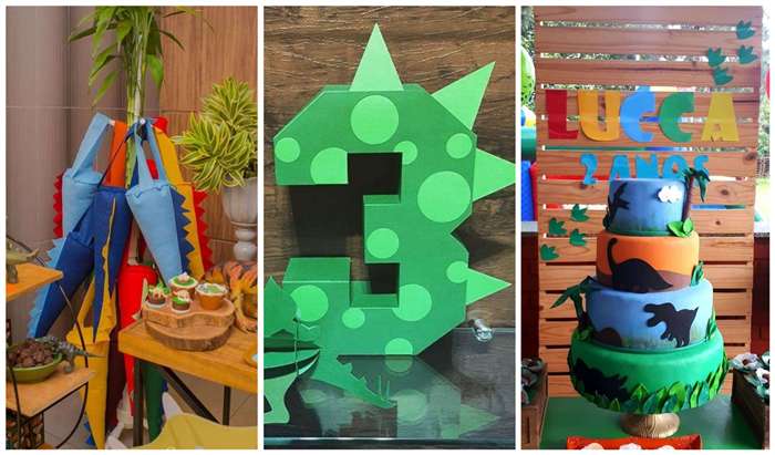 decoração de dinossauro