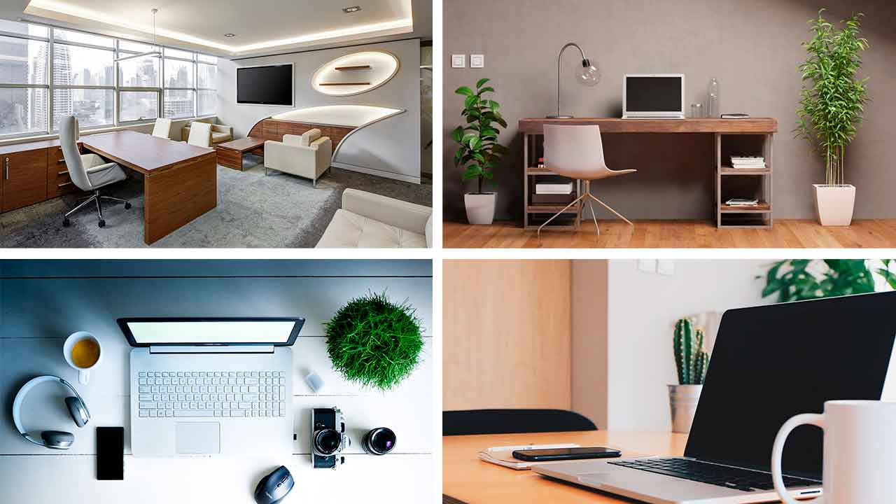 decoração de escritorio