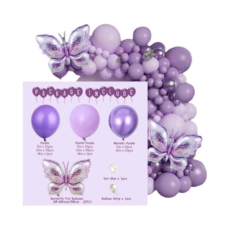 ideias de decoração de festa borboleta roxa simples