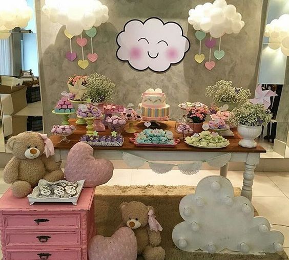 ideias de decoração de chá de bebê minimalista e boho