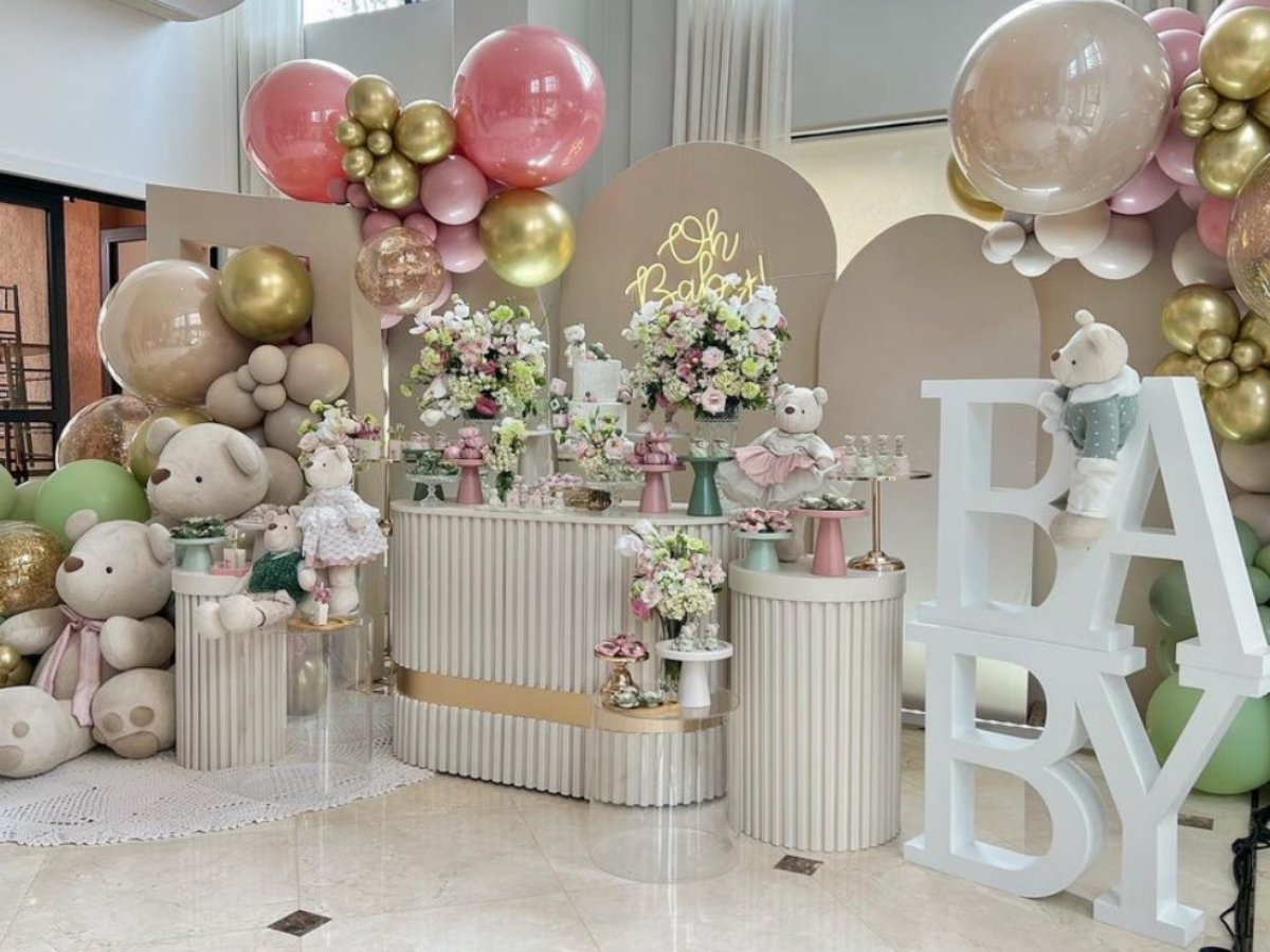 quanto custa decoração de chá de bebê simples