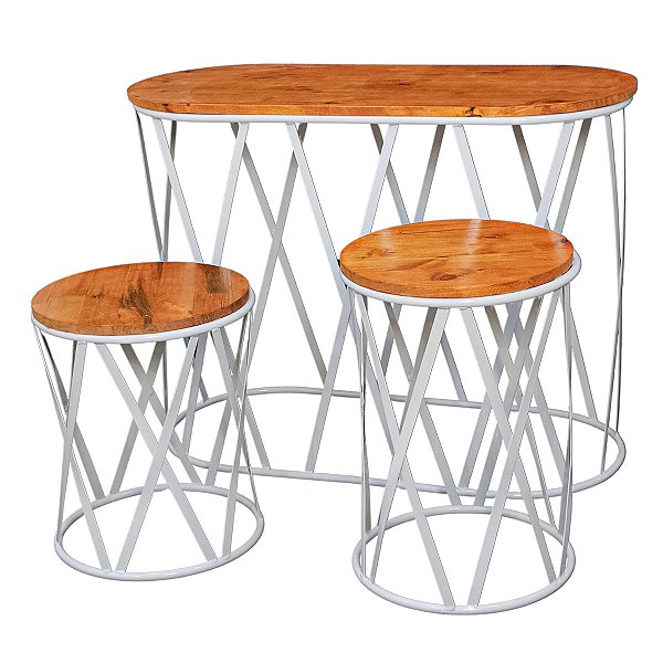 ideias criativas decoração festa trio mesas redondas