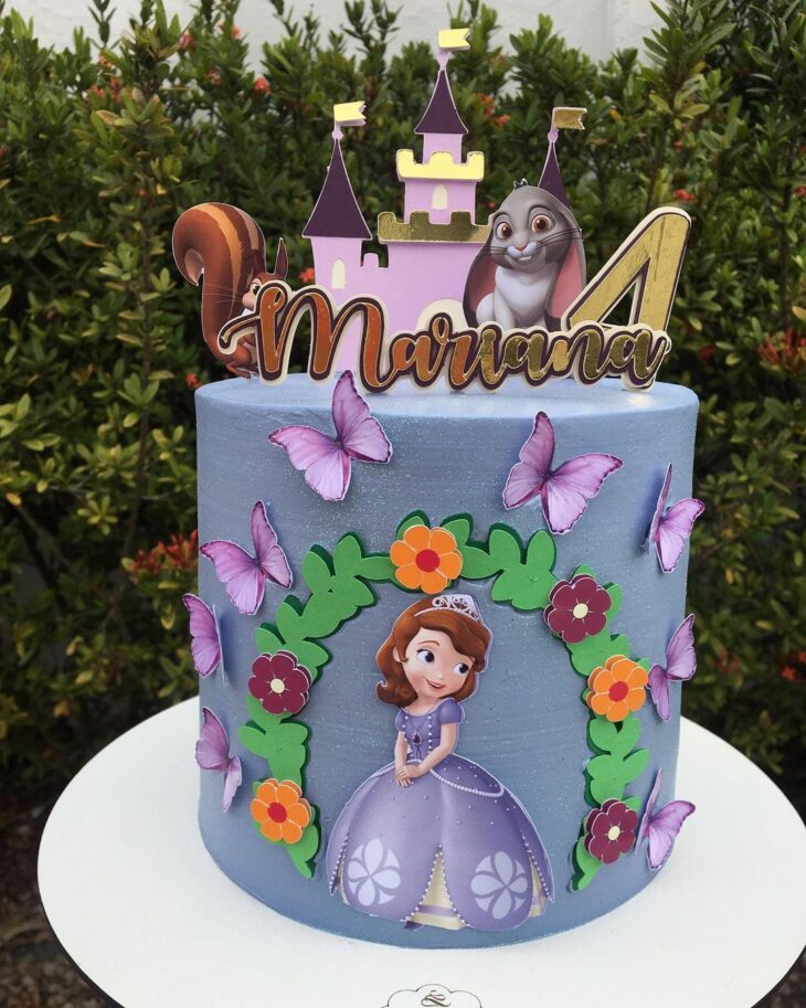 decoração de festa de 1 ano da princesa sofia