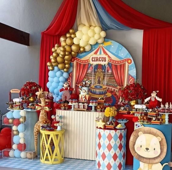 decoração de festa de 1 ano menino