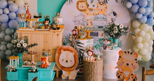 decoração de festa de 1 ano menino