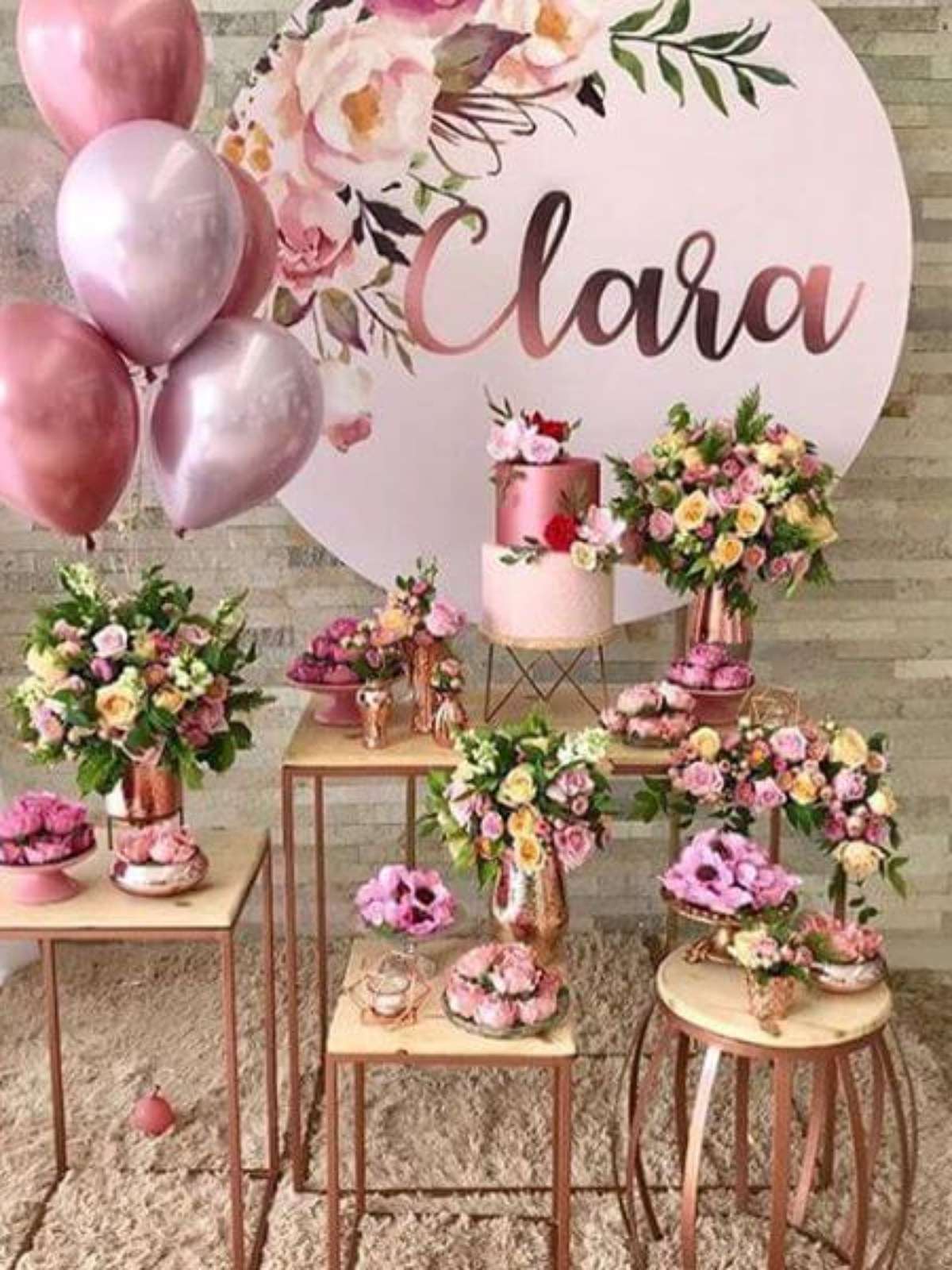 inspiração decoração festa de aniversário feminina boho chic