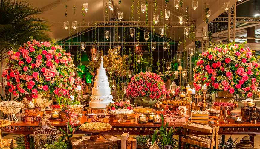 decoração de festa de casamento