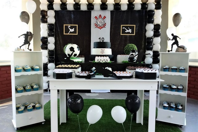 10 ideias decoração festa corinthians simples e barata
